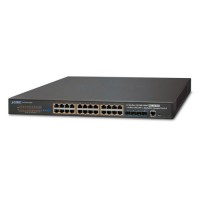 PLANET SGS-6341-24P4X Layer 3 24-Port 10/100/1000T 802.3at PoE + 4-Port 10G SFP+ Stackable Managed Switch